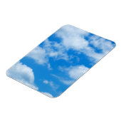 Blue Sky White Clouds Heavenly Skies Background Magneet (Linkerzijde)