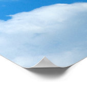 Blue Sky White Clouds Heavenly Skies Background Poster (Hoek)