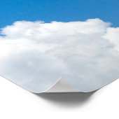 Blue Sky White Clouds Heavenly Skies Background Poster (Hoek)