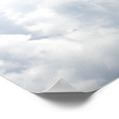 Blue Sky White Clouds Heavenly Skies Background Poster (Hoek)