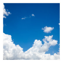 Blue Sky White Clouds Heavenly Skies Background