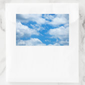 Blue Sky White Clouds Heavenly Skies Background Rechthoekige Sticker (Tas)