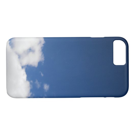 Blue Sky & White Clouds iPhone 7 Hoesje (Achterkant (Horizontaal))