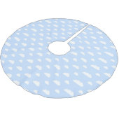 Blue Sky White Clouds - kerstboomrok Kerstboom Rok (Gekanteld)