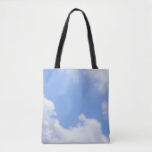 Blue Sky White Clouds Natuur Canvas tas (Voorkant)