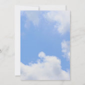 Blue Sky White Clouds Natuur Kaart (Achterkant)