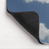 Blue Sky White Clouds Print Fun Muismat (Hoek)