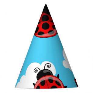 Blue Sky White Clouds Red Ladybug Beetle Insect Feesthoedjes