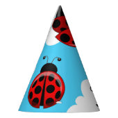 Blue Sky White Clouds Red Ladybug Beetle Insect Feesthoedjes (Links)