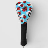 Blue Sky White Clouds Red Ladybug Beetle Insect Golfheadcover (Voorkant)