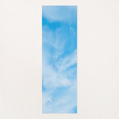 Blue Sky White Clouds Trendy Elegant Sjabloon Yogamat (Voorkant)