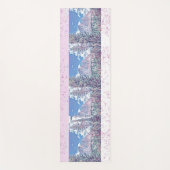 Blue Sky White Snow Mountain Meditatie Retraite Yogamat (Voorkant)