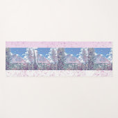 Blue Sky White Snow Mountain Meditatie Retraite Yogamat (Voorkant (horizontaal))