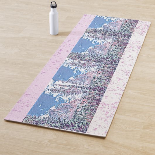 Blue Sky White Snow Mountain Meditatie Retraite Yogamat (In situ)