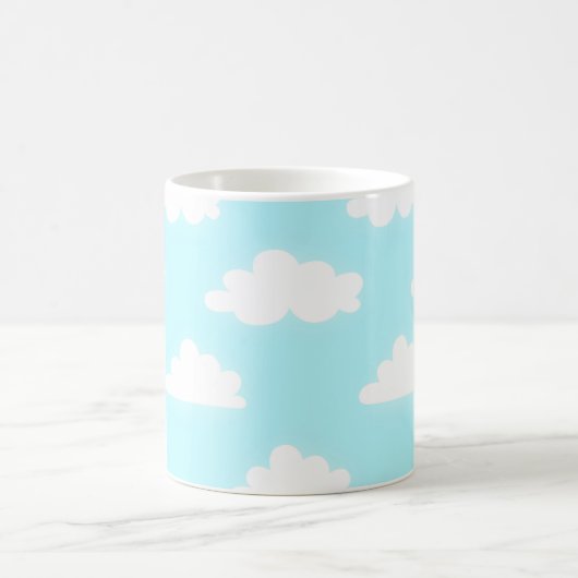 Blue Sky with Clouds Print Coffee Cup Mug Koffiemok (Center)