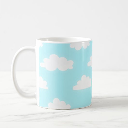 Blue Sky with Clouds Print Coffee Cup Mug Koffiemok (Links)