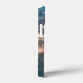 blue sky with red and dark clouds reflected on sea Case-Mate iPhone case (Achterkant / Rechts)