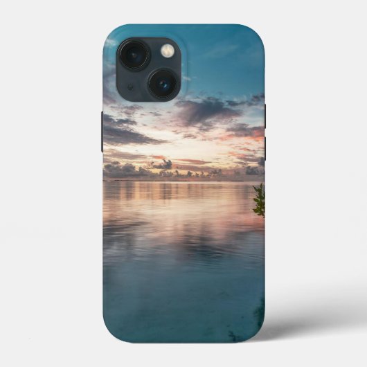 blue sky with red and dark clouds reflected on sea Case-Mate iPhone case (Achterkant)