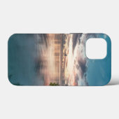 blue sky with red and dark clouds reflected on sea Case-Mate iPhone case (Achterkant (horizontaal))