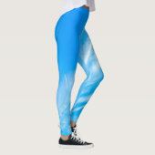 Blue Sky YOGA PANTS - White Streak Clouds Leggings (Rechts)