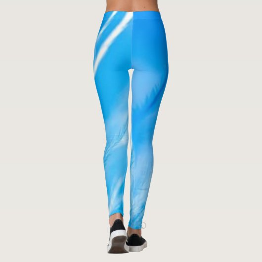 Blue Sky YOGA PANTS - White Streak Clouds Leggings (Achterkant)