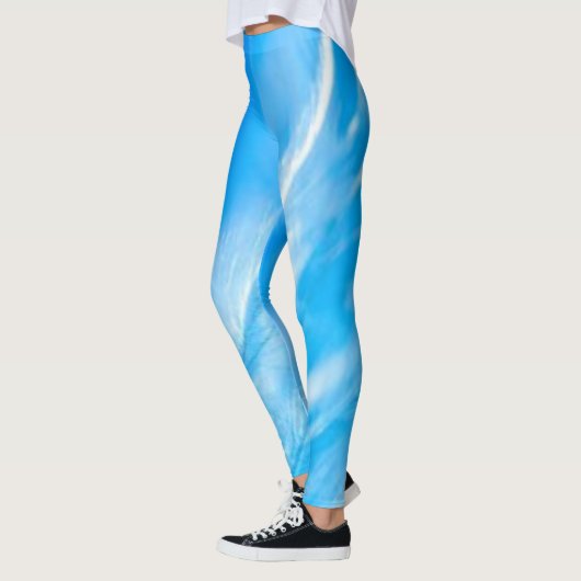 Blue Sky YOGA PANTS - White Streak Clouds Leggings (Links)