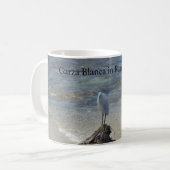 Blue sky zee en zandkoffie mok (Voorkant links)