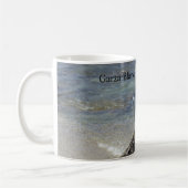 Blue sky zee en zandkoffie mok (Links)