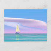 Blue Sky Zeilen Briefkaart (Voorkant)