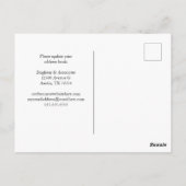 Blue Skyline Business Moving Kantoor Address Chang Briefkaart (Achterkant)