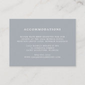 Blue Slate Wedding Hotel Accommododatie Kaarten (Voorkant)