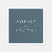 Blue Slate Wedding Servet (Voorkant)