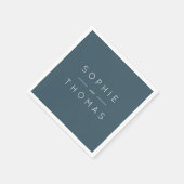 Blue Slate Wedding Servet (Hoek)