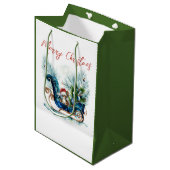 Blue Sled Baby Reindeer Medium Cadeauzakje (Voorkant Gekanteld)