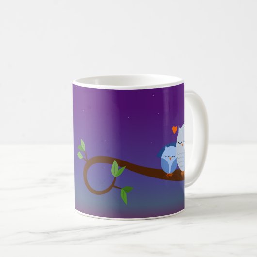 Blue Sleepy Ownership Personalized Mug Koffiemok (Voorkant rechts)