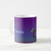 Blue Sleepy Ownership Personalized Mug Koffiemok (Voorkant links)