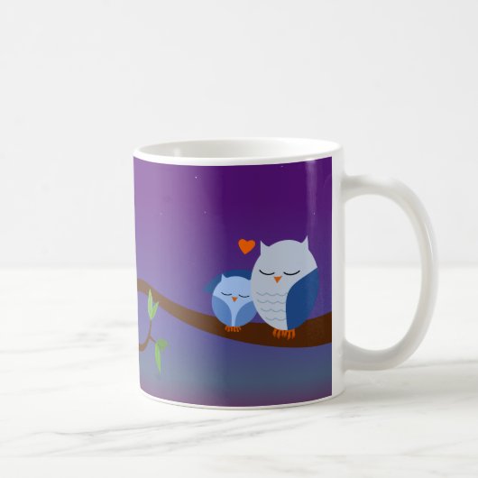 Blue Sleepy Ownership Personalized Mug Koffiemok (Rechts)