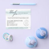 Blue Small Business Tumbler Cup Instructies Flyer (Enkel)