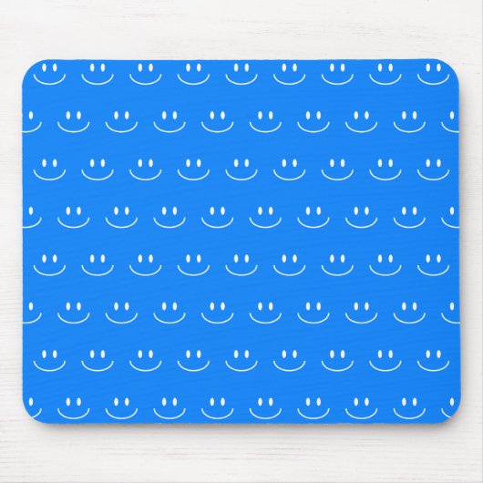 Blue Smile Pattern Muismat (Voorkant)
