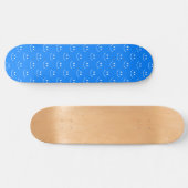 Blue Smile Pattern Skateboard (Horizontaal)