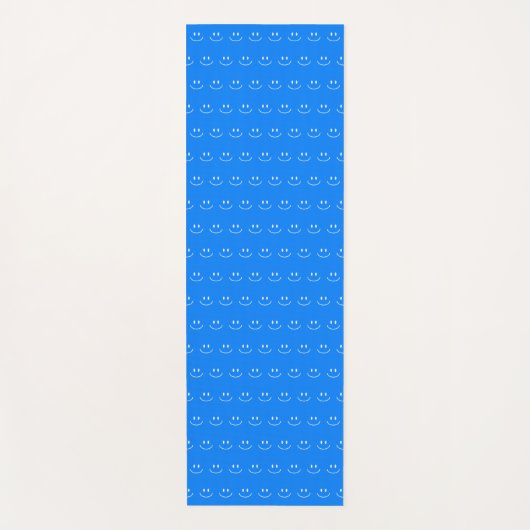 Blue Smile Pattern Yoga Mat (Voorkant)