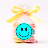 Blue Smiley One Happy Dude/Gal Verjaardag Stickers