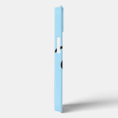 Blue Smiling Kawaii Face Hoesje (Achterkant / Rechts)