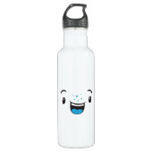 Blue Smiling Kawaii Face Waterfles (Voorkant)