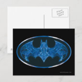 Blue Smoke Bat Symbol Briefkaart (Voorkant / Achterkant)