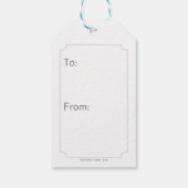 Blue Smoke Bat Symbol Cadeaulabel (Achterkant)