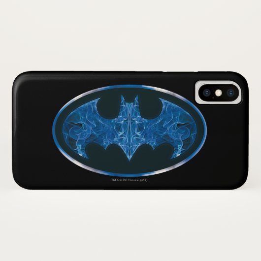 Blue Smoke Bat Symbol Case-Mate iPhone Case (Achterkant (horizontaal))