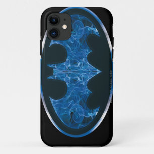 Blue Smoke Bat Symbol iPhone 11 Hoesje