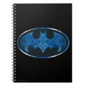 Blue Smoke Bat Symbol Notitieboek (Voorkant)