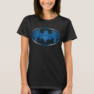 Blue Smoke Bat Symbol T-shirt
